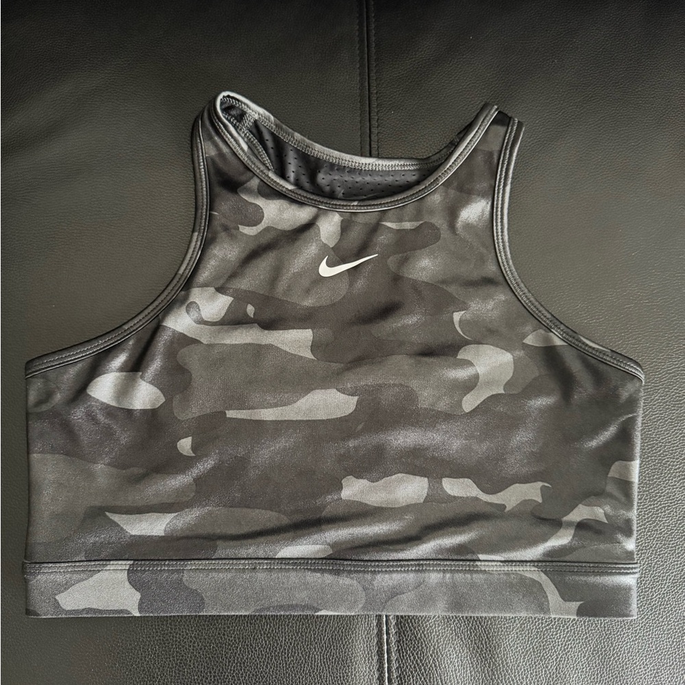 Nike Perforated Gray Sports Bra